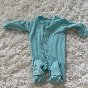 Kickee Pants Aqua Footed One Piece